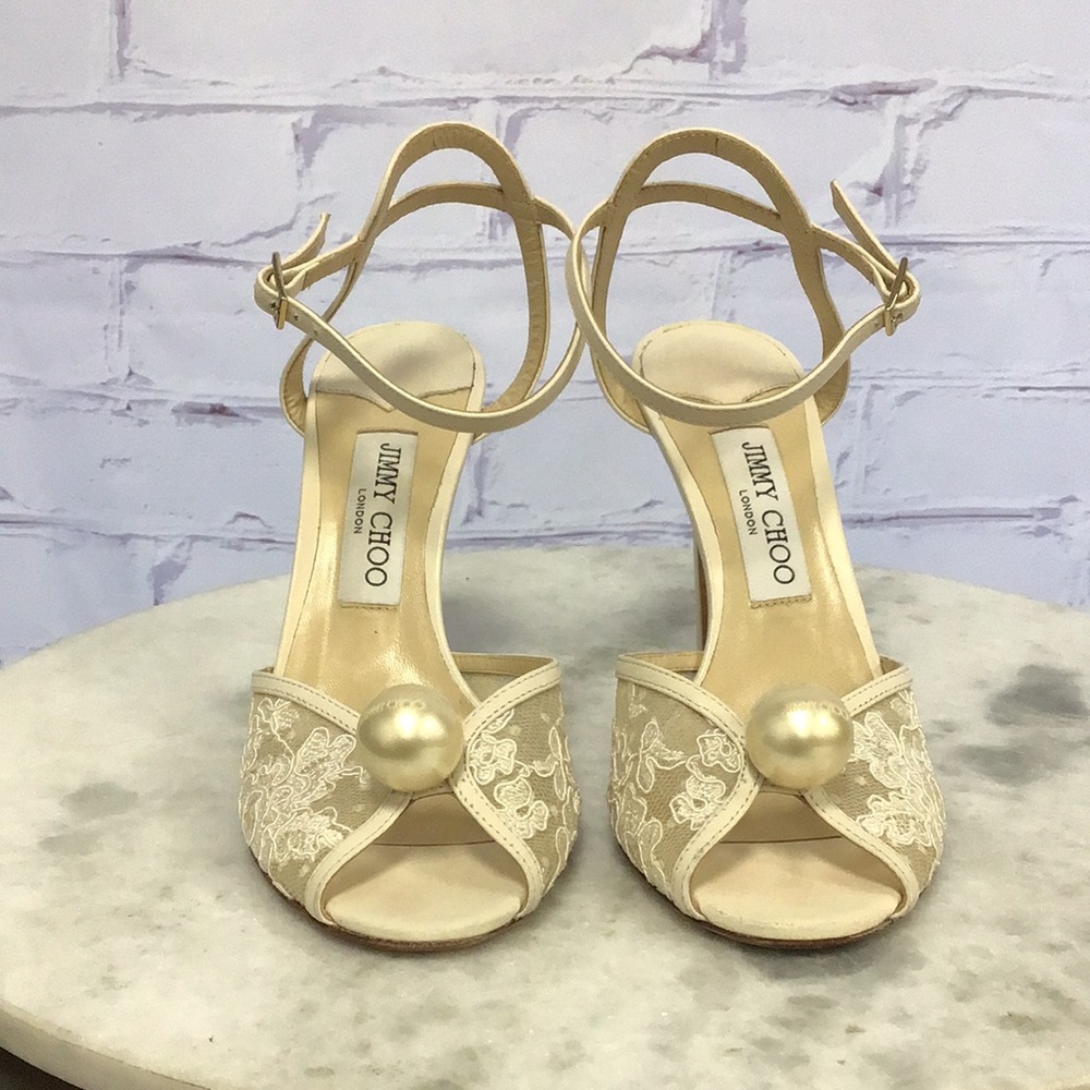 Jimmy choo lace heels